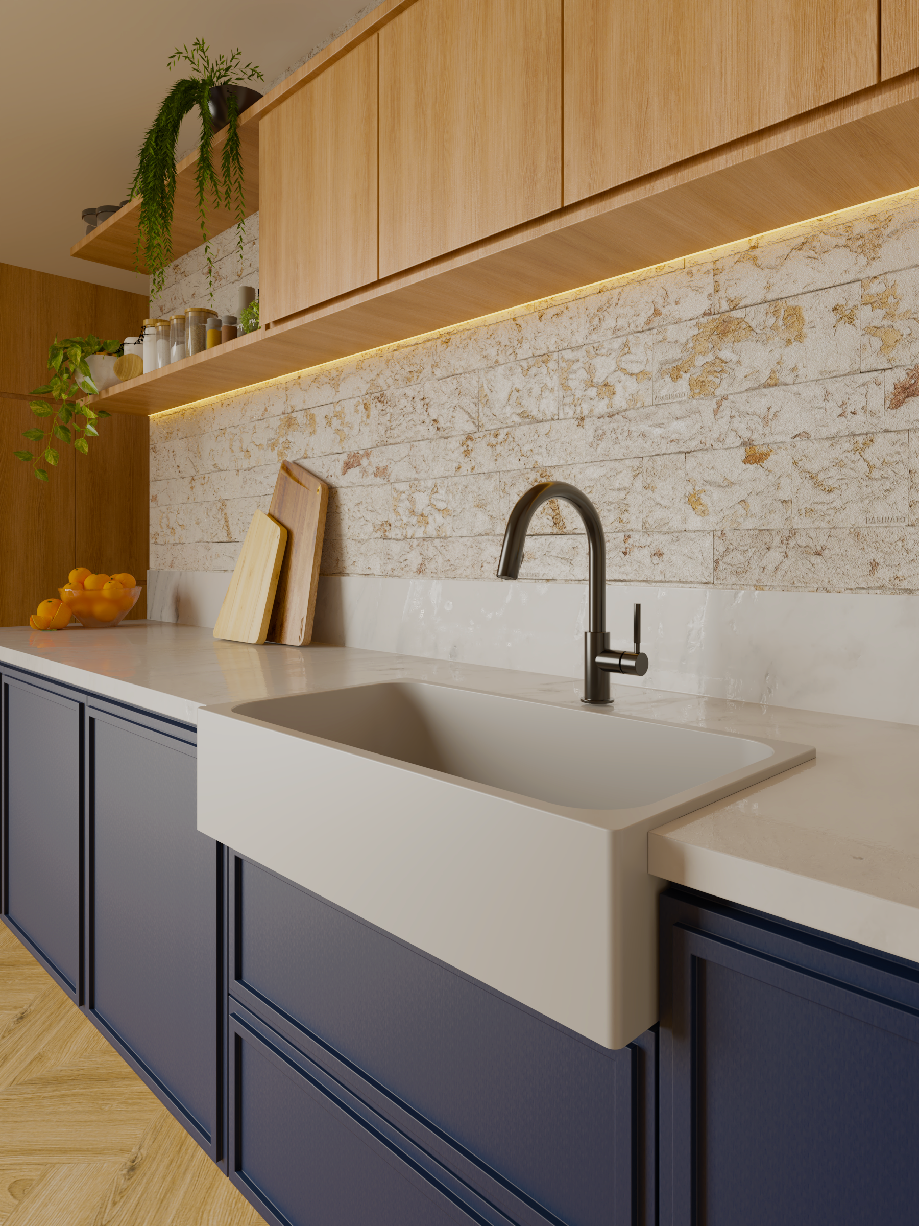 Farm Sink Avental 80x40 Simples - Corrieri Brasil