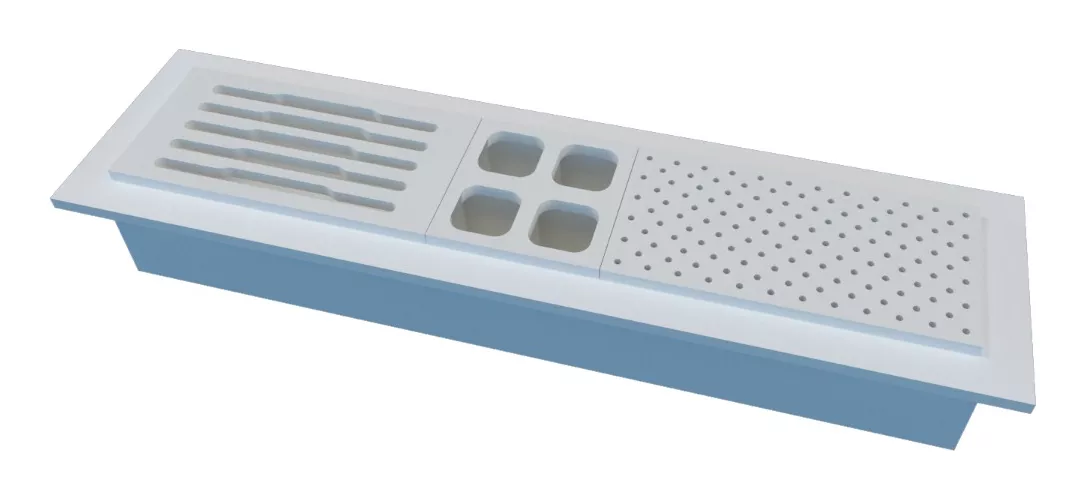 Calha Úmida em SSM Corian - 75cm - Corrieri Brasil