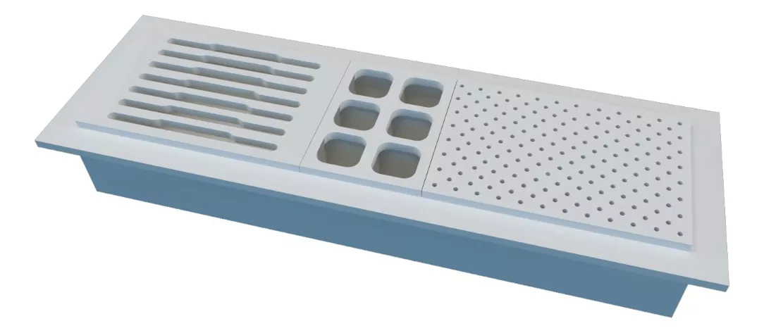 Calha Úmida em SSM Corian - 75cm - Corrieri Brasil