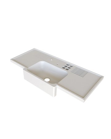 Bancada para Cozinha em SSM Corian - 150cm - Corrieri Brasil