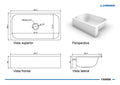Cuba Cozinha Farm Sink 80cm em Ssm Corian - Corrieri Brasil