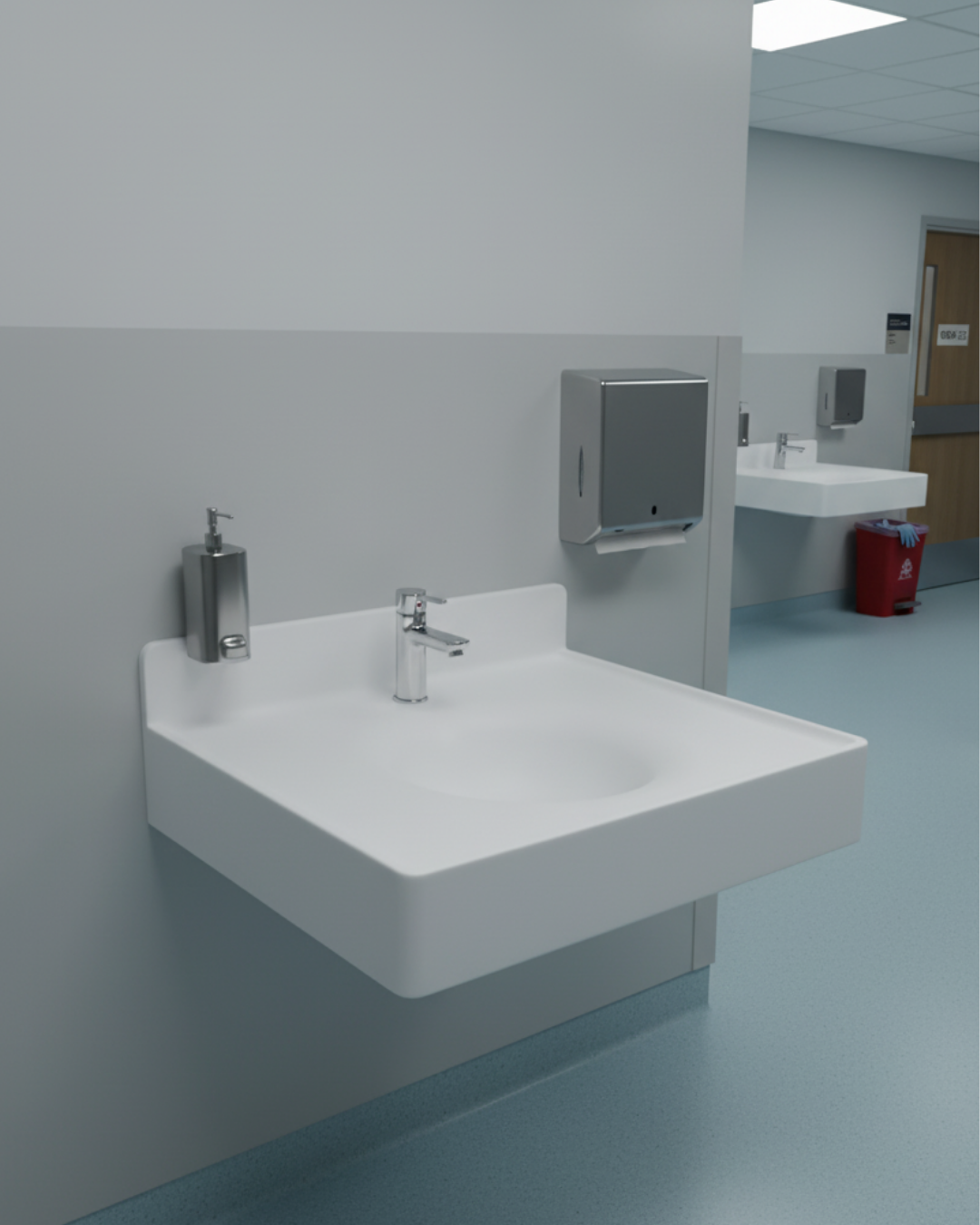Lavatório 60cm em SSM Corian - Corrieri Brasil