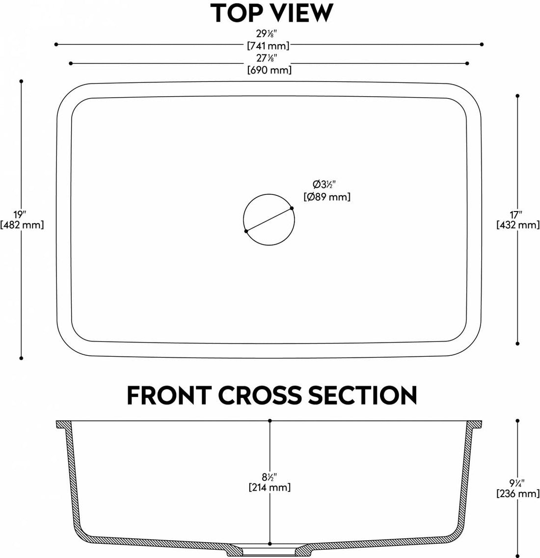 Farm Sink Avental 78cm Dupla