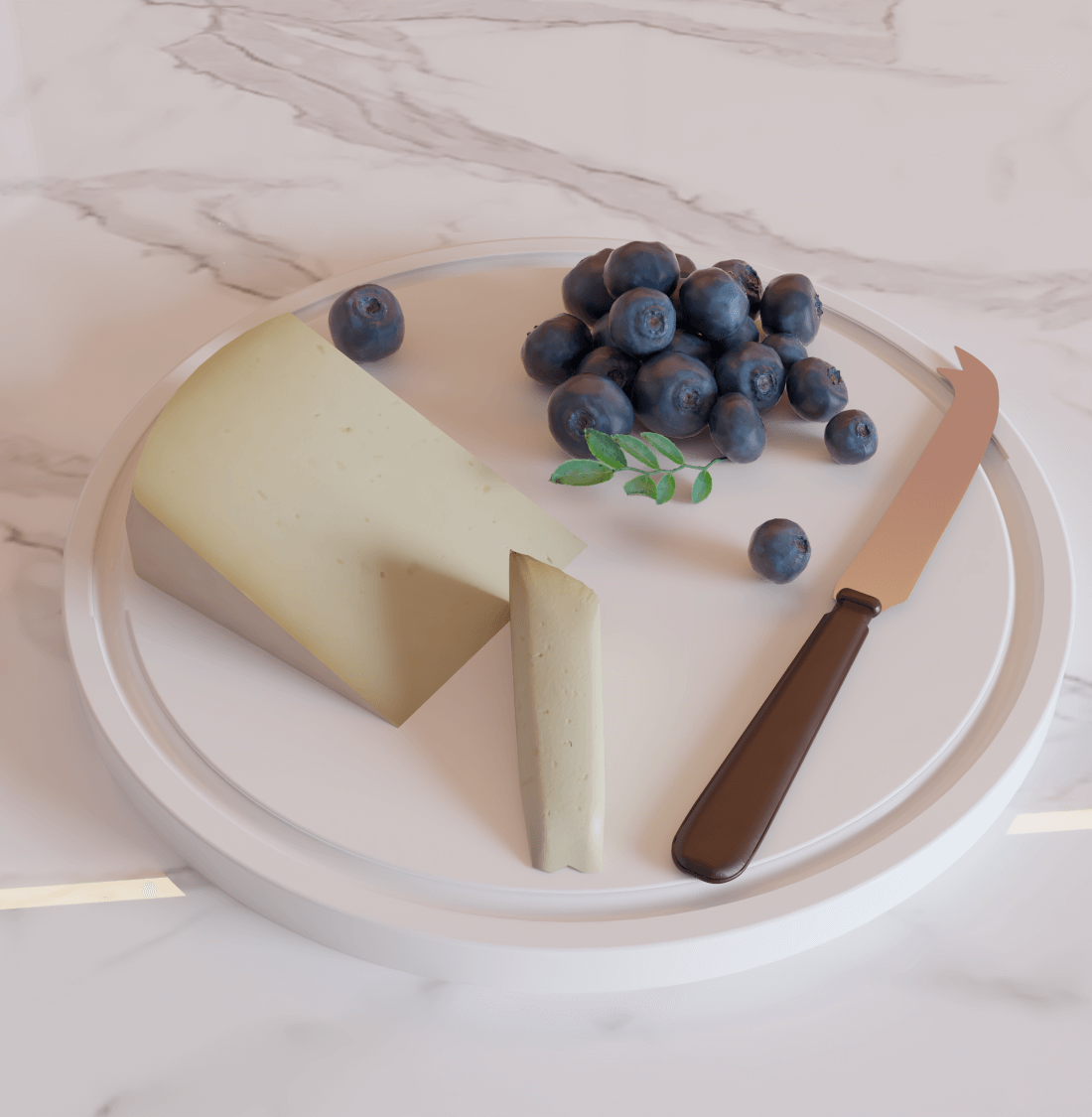 Tábua Para Queijo Redonda Corian® - Corrieri Brasil